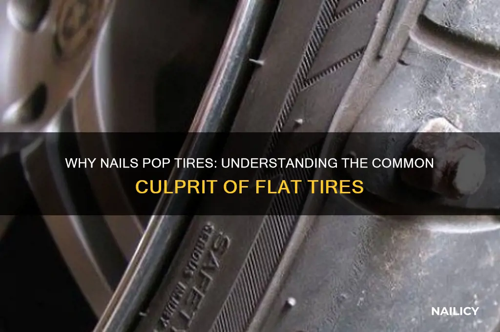 why do nails pop tires