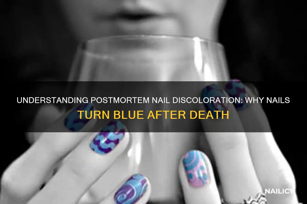why do nails turn blue after death