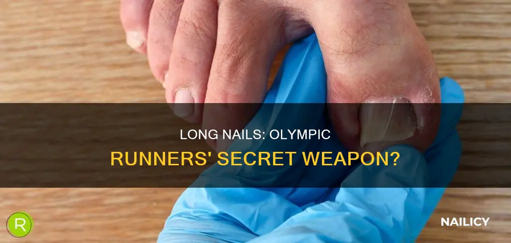 why do olympic runners have long nails