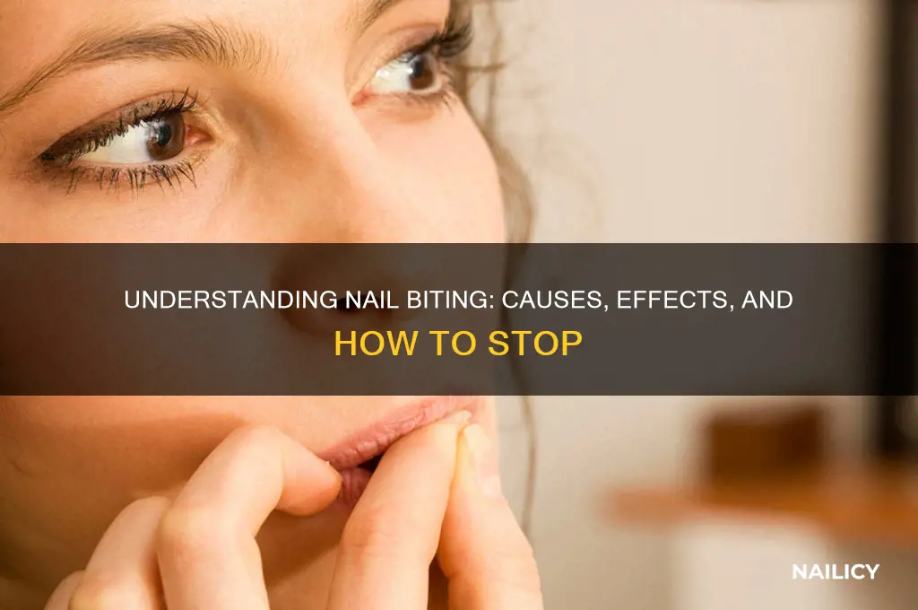 why do people chew nails