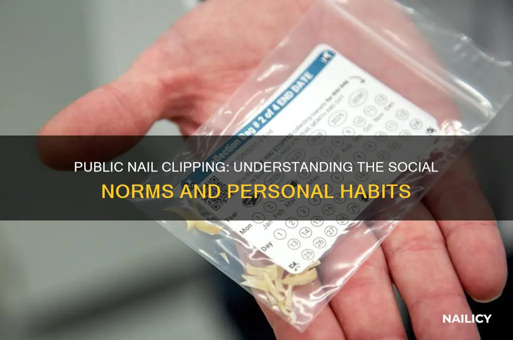 why do people clip their nails in public