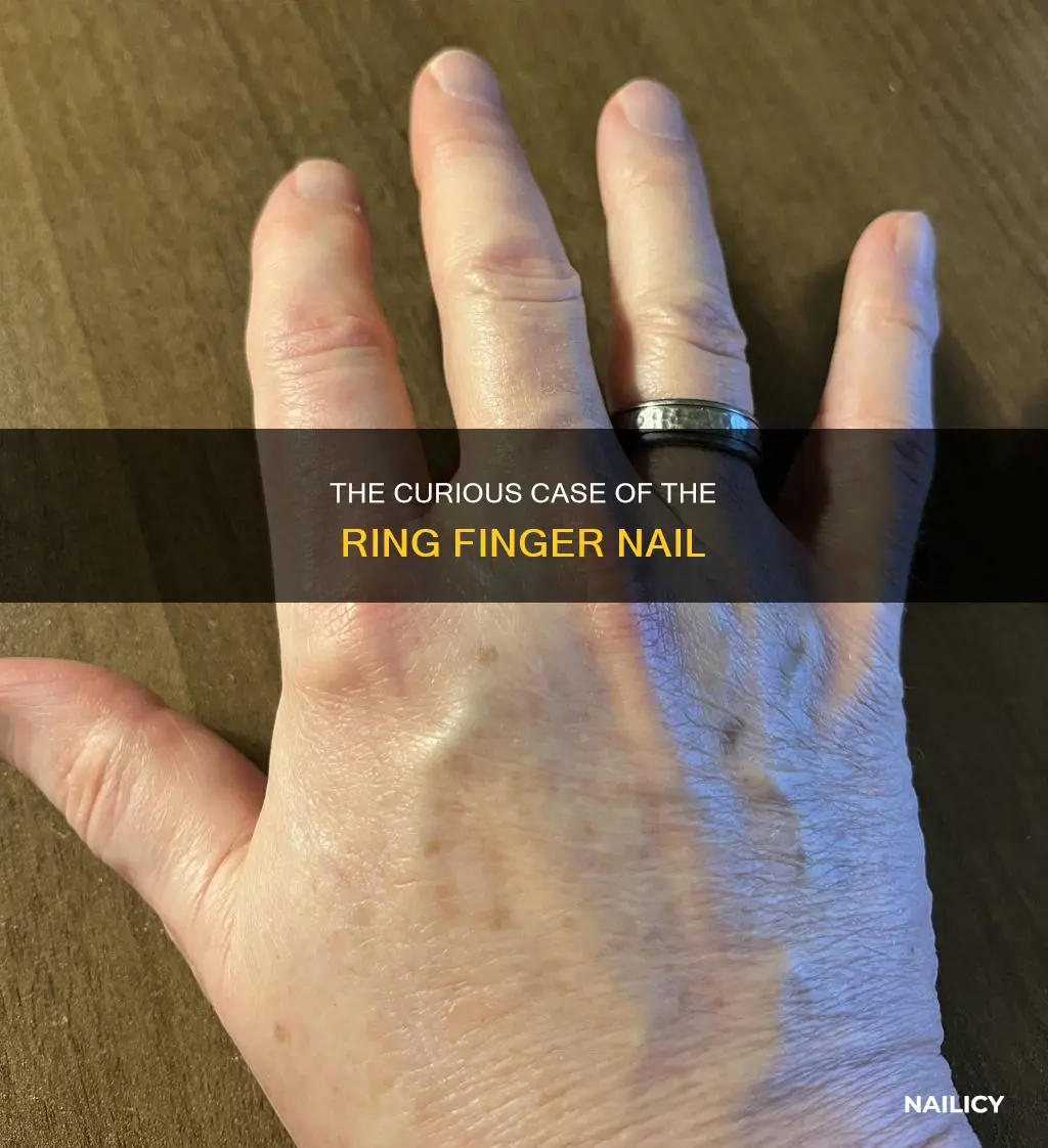 why do people not paint the ring finger nail