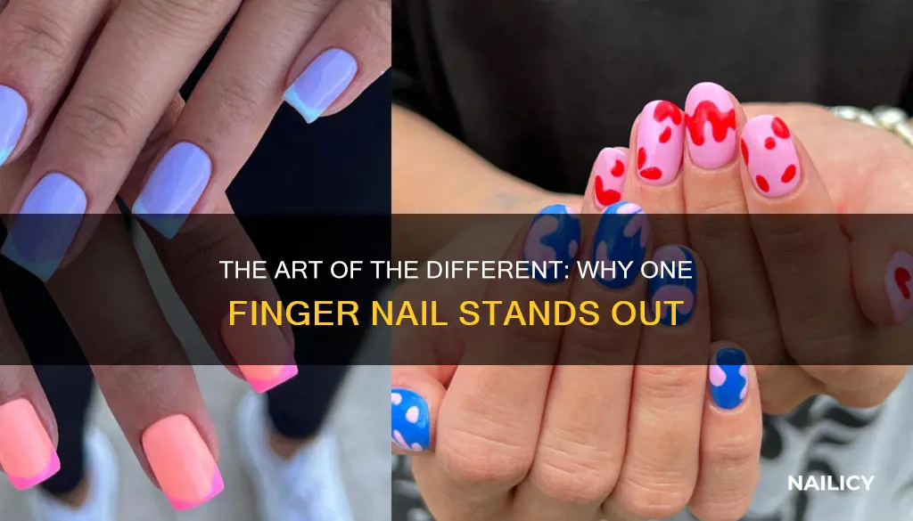 why do people paint one finger nail different