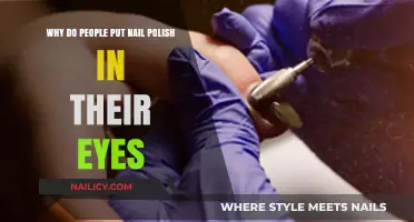 The Dangerous Trend: Why Some Apply Nail Polish to Eyes