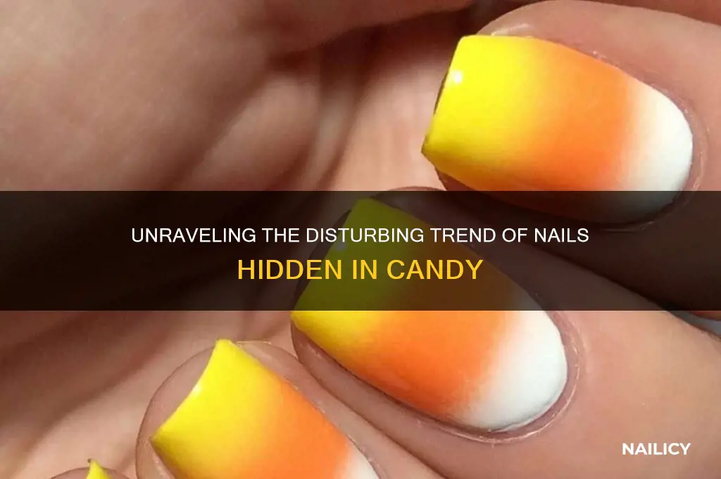 why do people put nails in candy