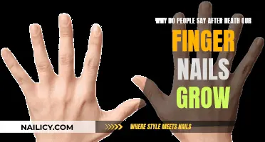 The Mystery of Post-Mortem Fingernail Growth
