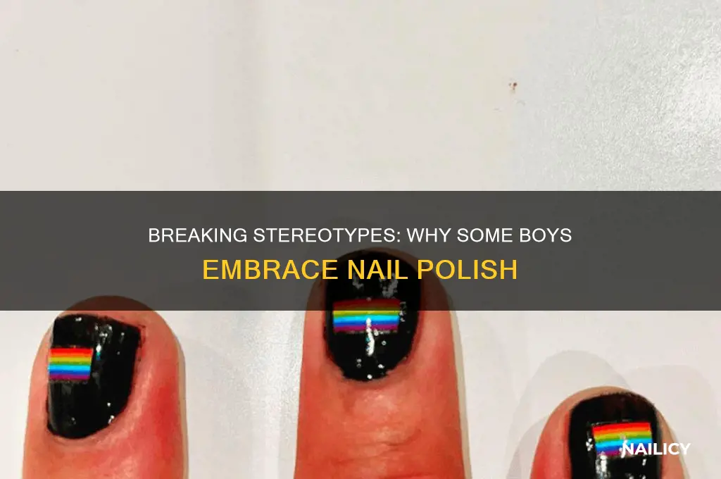 why do some boys put on nail polish