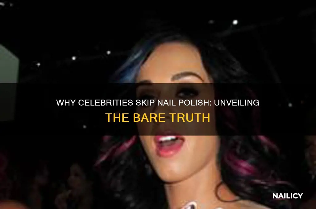 why do some celebrities not wear nail polish