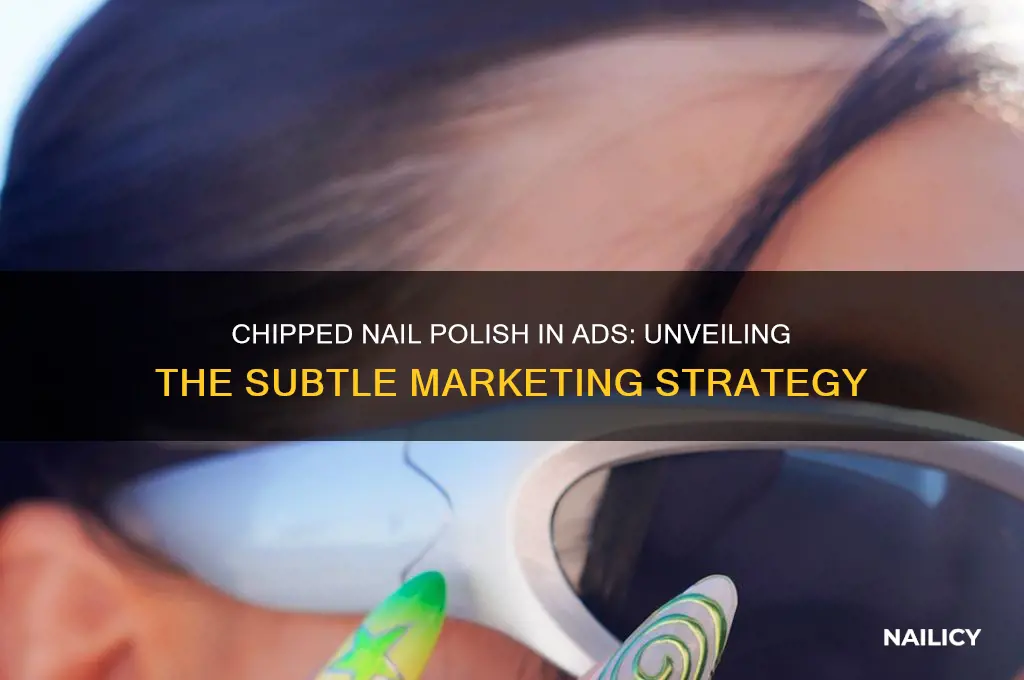 why do some commercials feature women with chipped nail polish