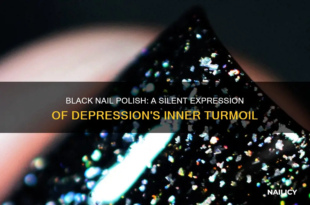 why do some depressed people wear black nail polish