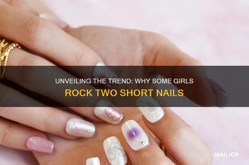 why do some girls have 2 short nails