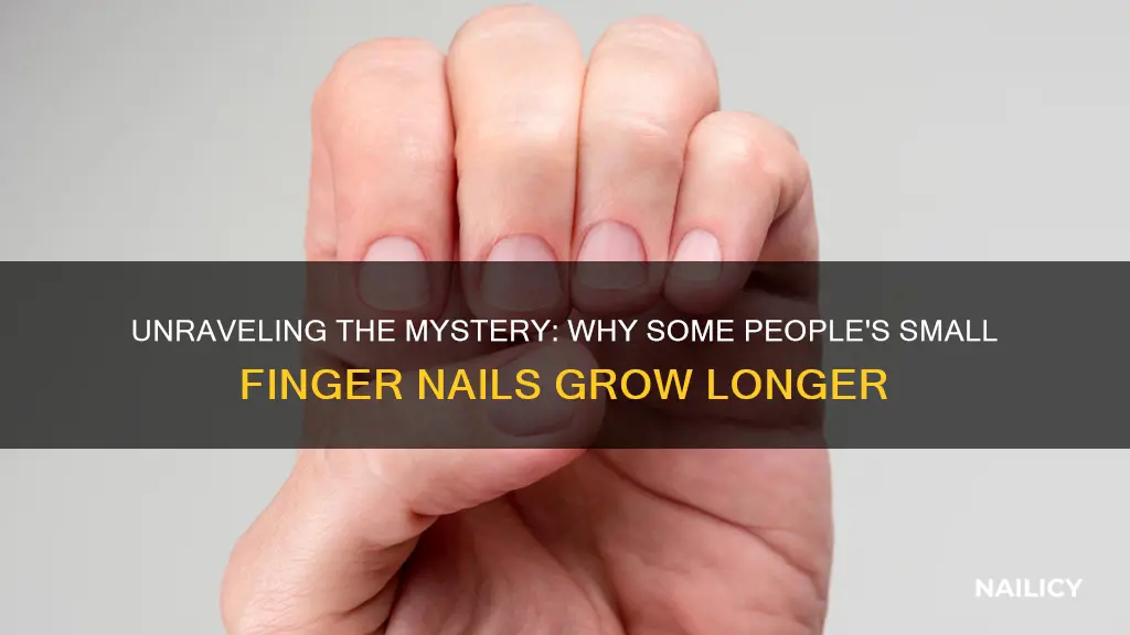 why do some mem grow long nail on small finger