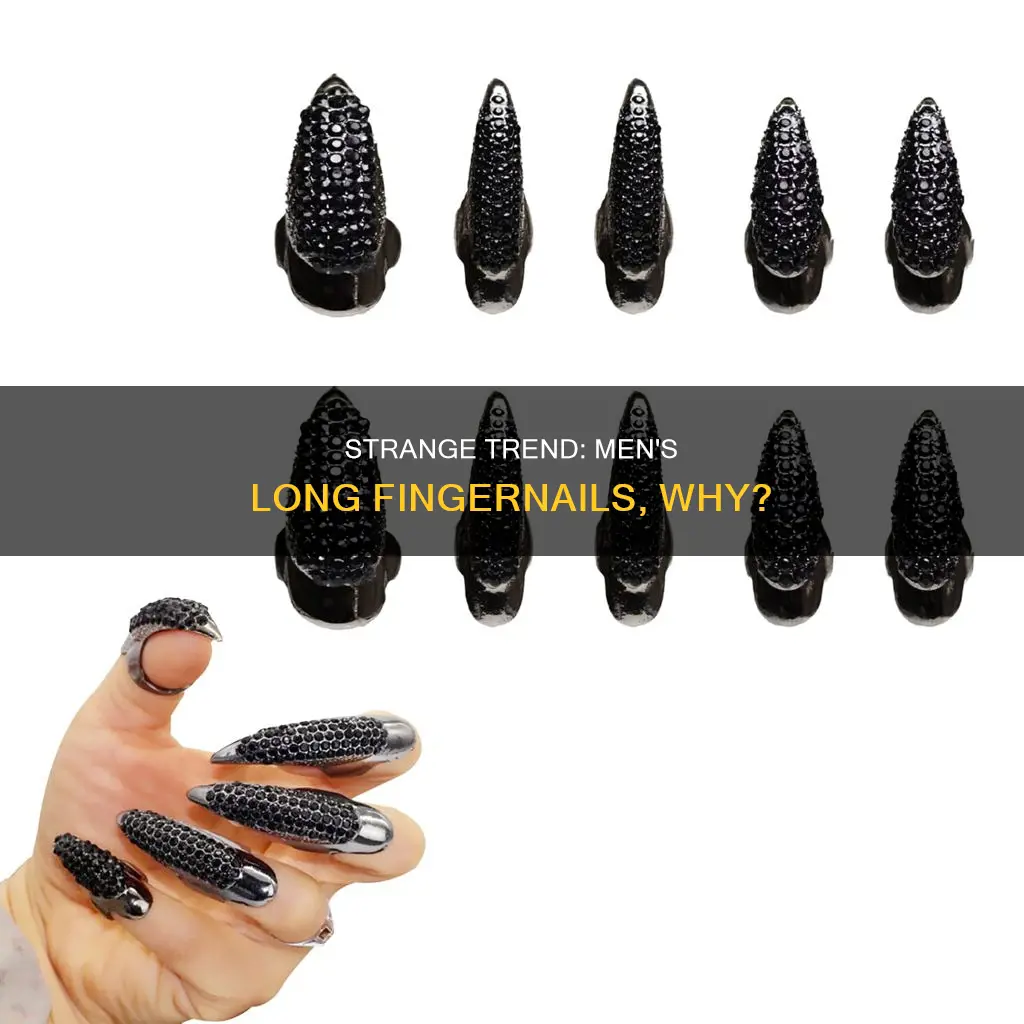 why do some men keep one long finger nail
