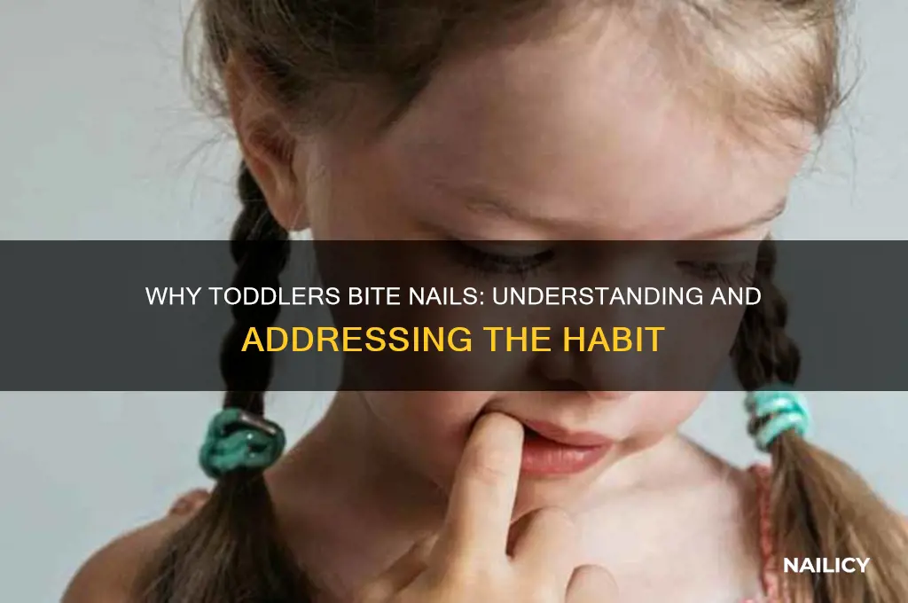 why do some toddlers bite their nails