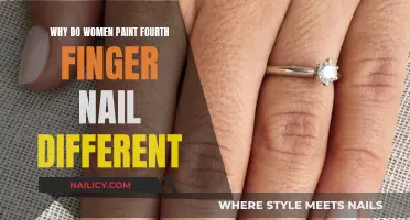 The Mystery of Women's Unique Ring Finger Nail Polish