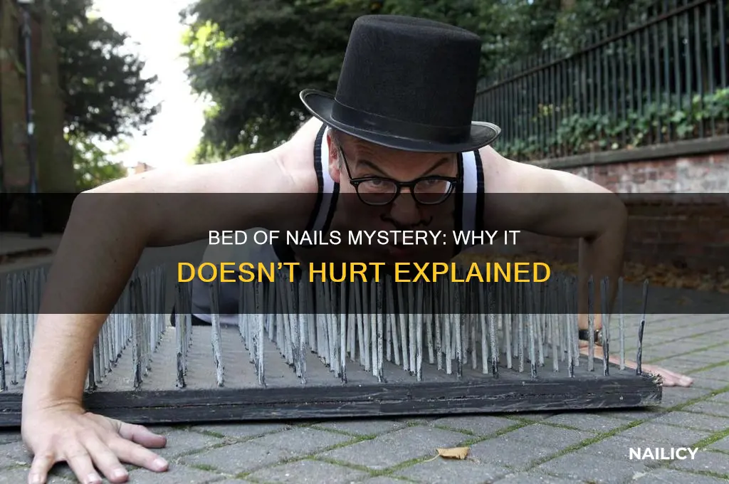 why does a bed of nails not hurt