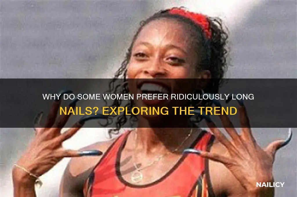 why does a lady have rediculously log nails