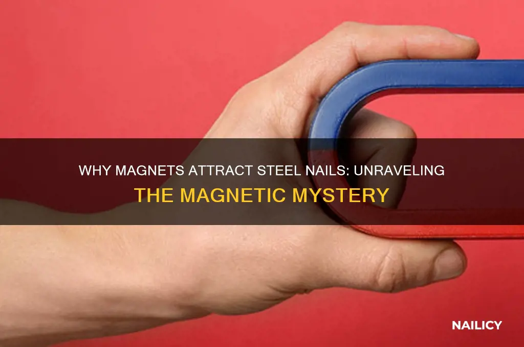 why does a magnet attract a steel nail