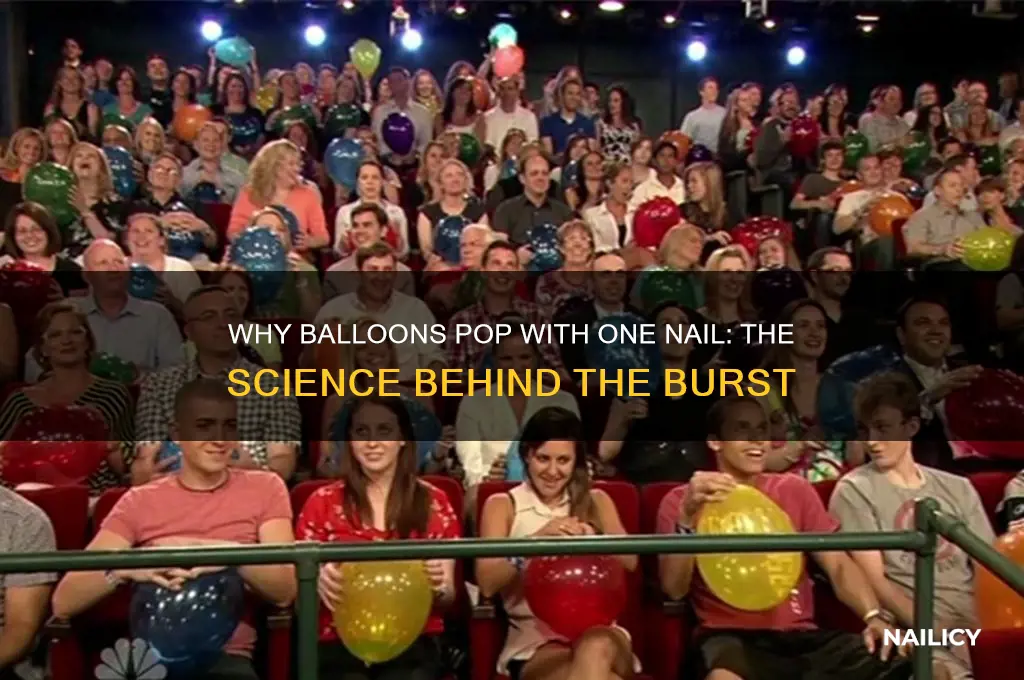 why does balloon pop with one nail