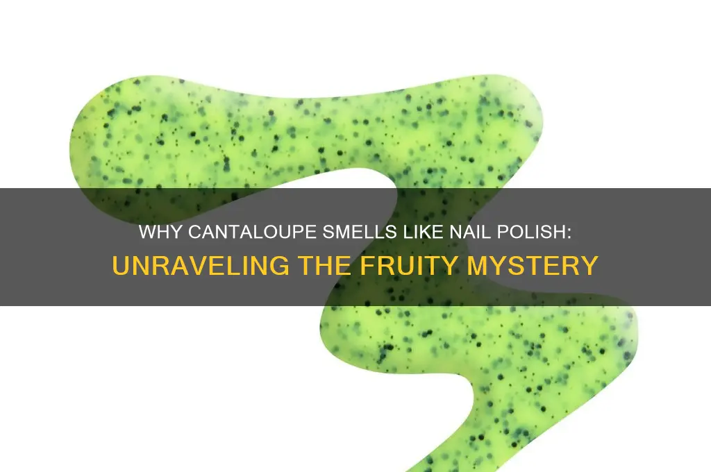 why does cantaloupe smell like nail polish