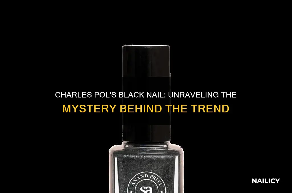 why does charles pol have a black nail