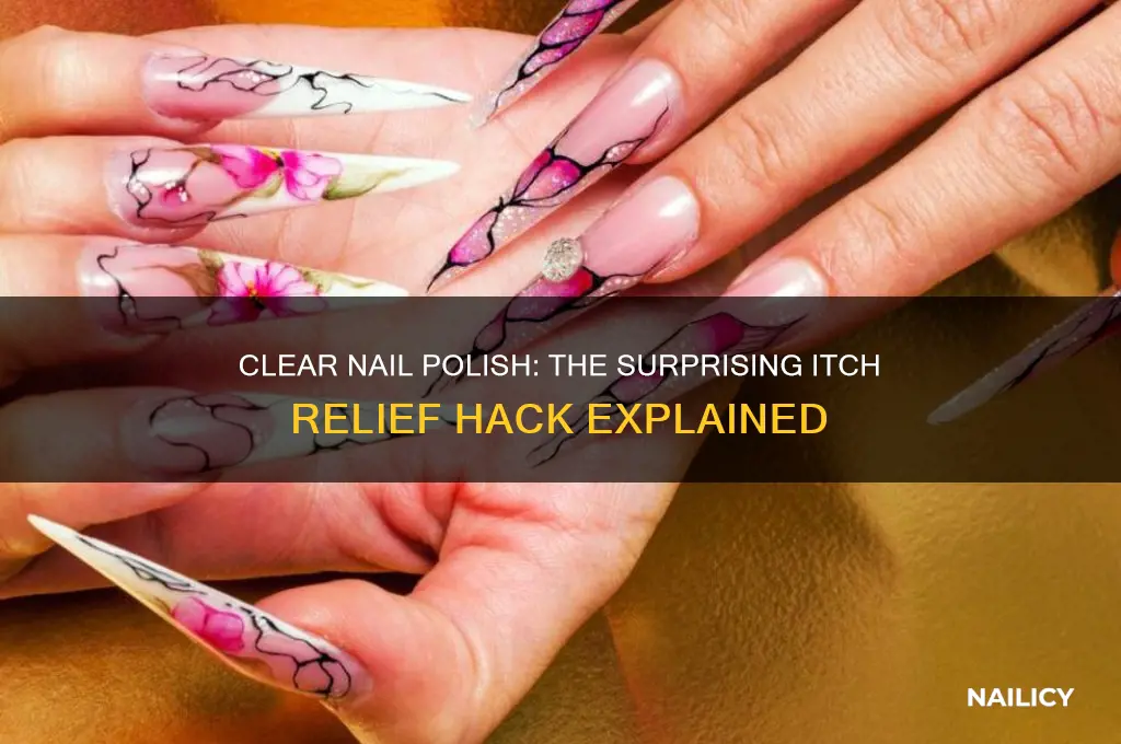why does clear nail polish stop itching