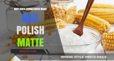 How Cornstarch Transforms Nail Polish into a Matte Finish