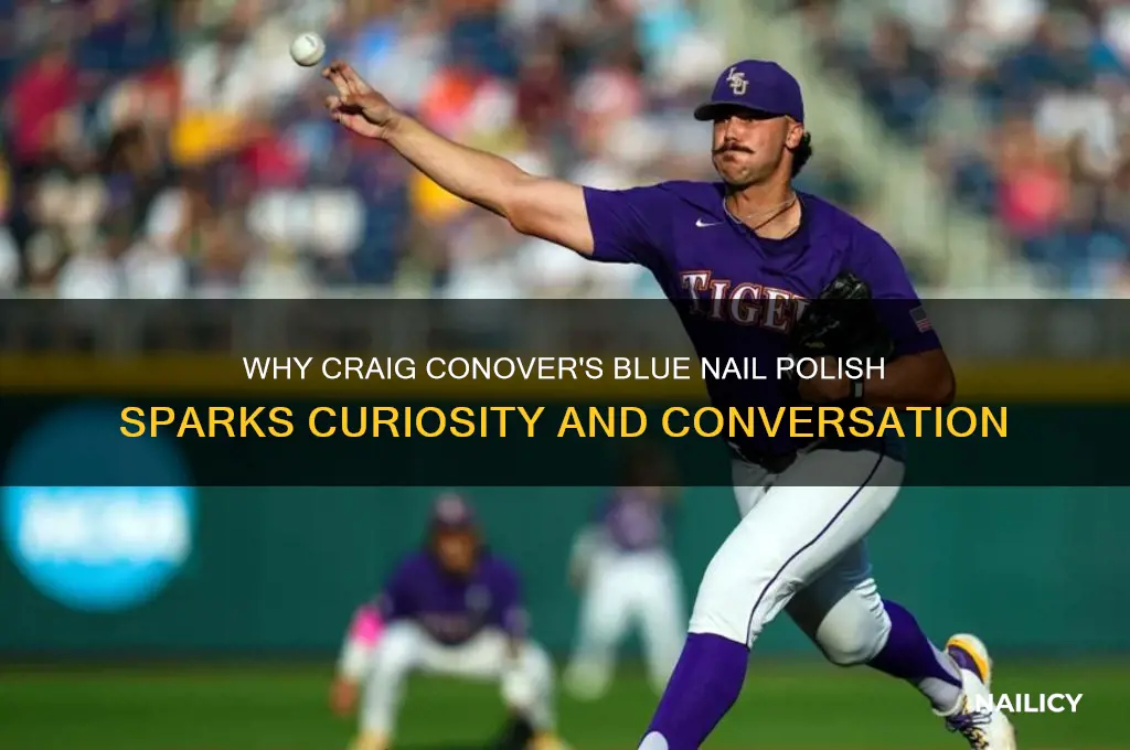 why does craig conover wear blue nail polish