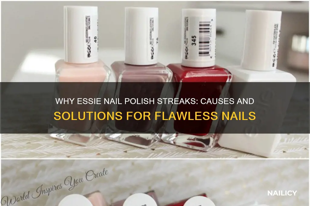 why does essie nail polish streak