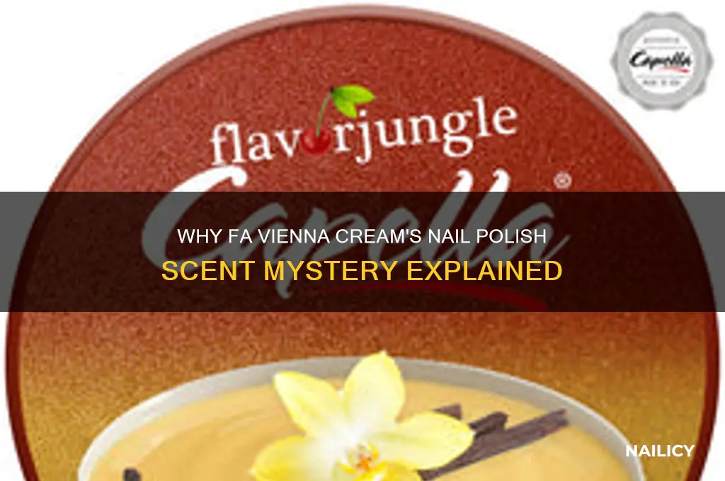 why does fa vienna cream smell like nail polish