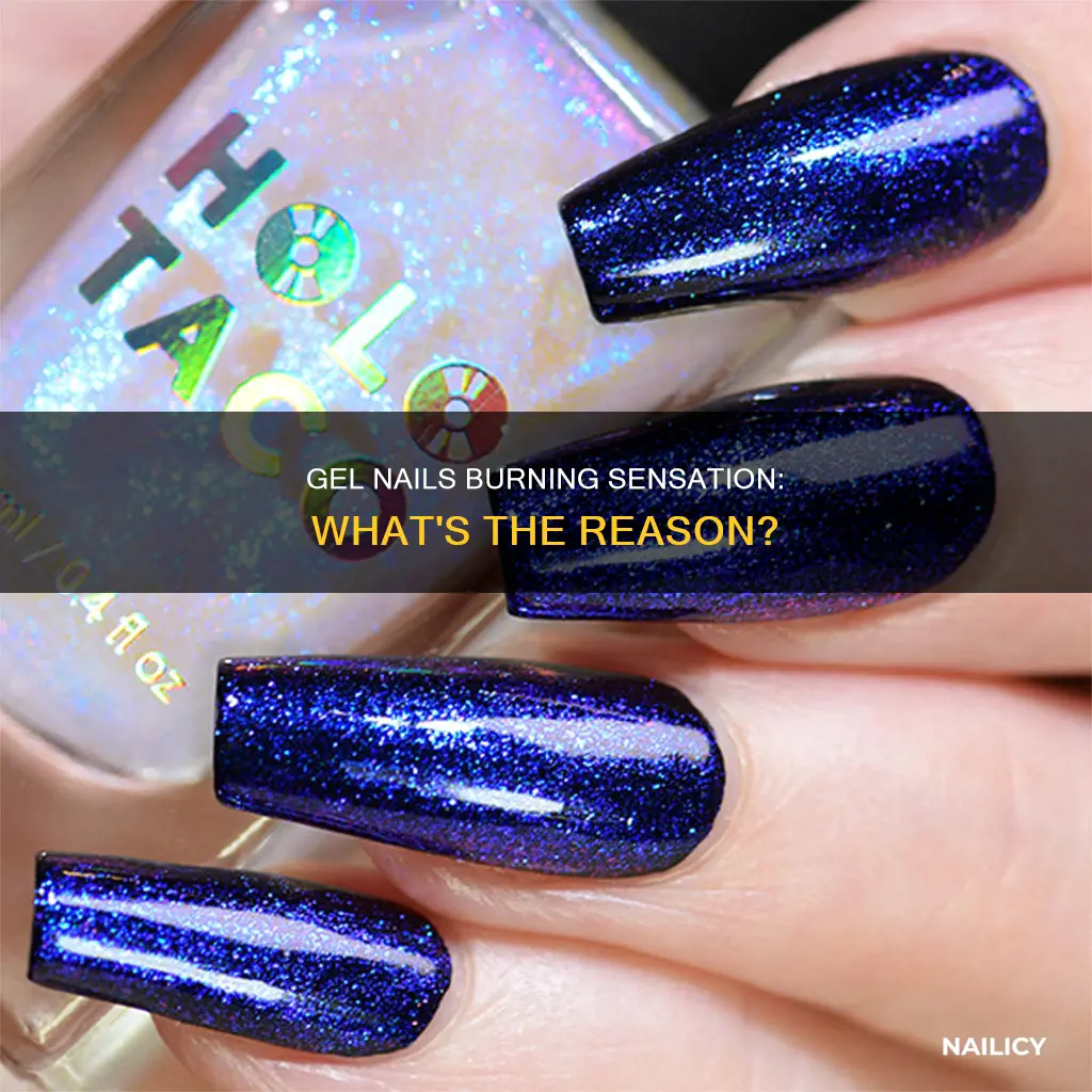 why does gel nails burn