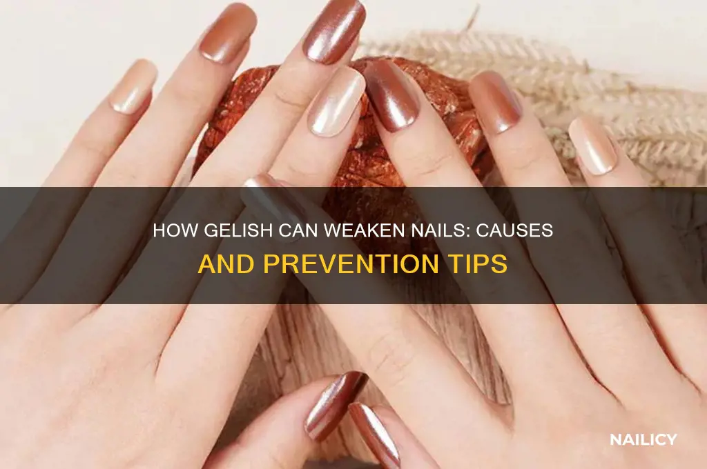 why does gelish weaken nails