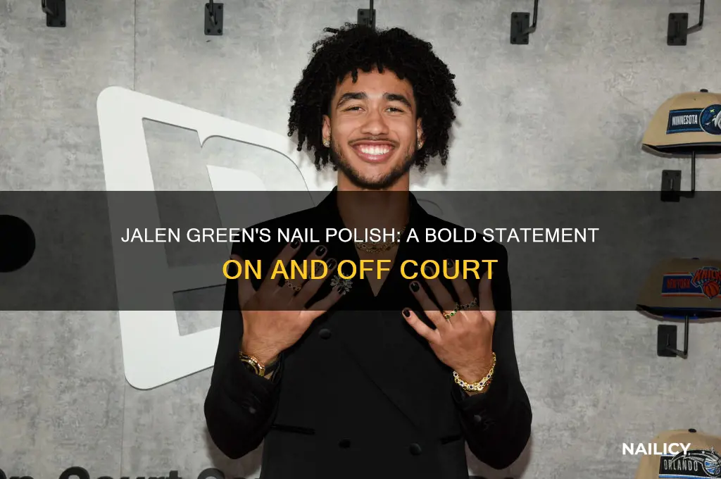 why does jalen green wear nail polish