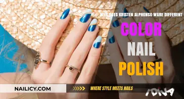 Kristen Alphonso's Unique Nail Polish Choices: Unraveling the Colorful Mystery