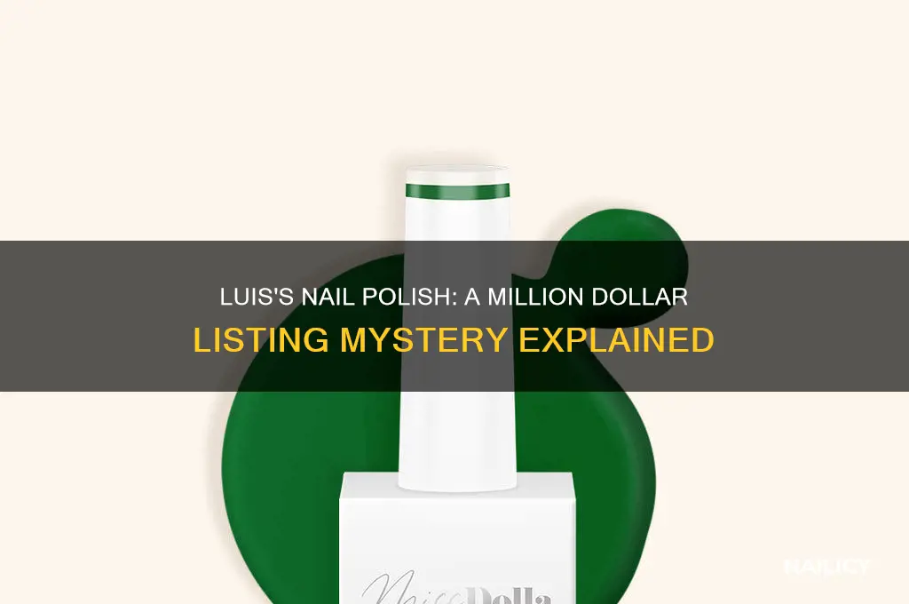 why does luis from million dollar listing wear nail polish