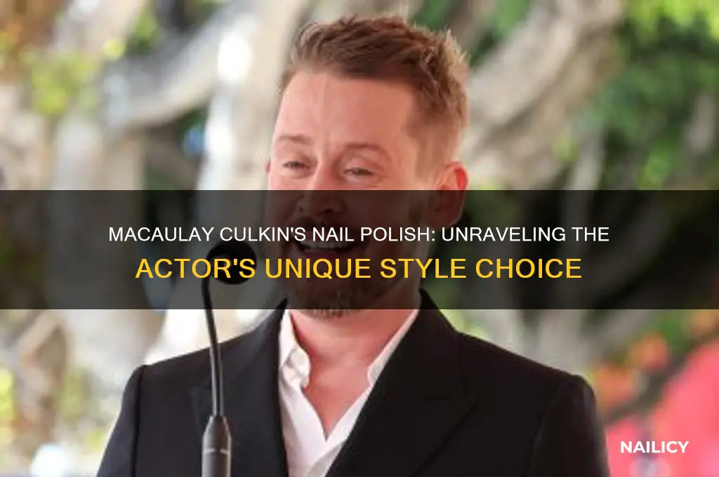 why does macaulay culkin wear nail varnish
