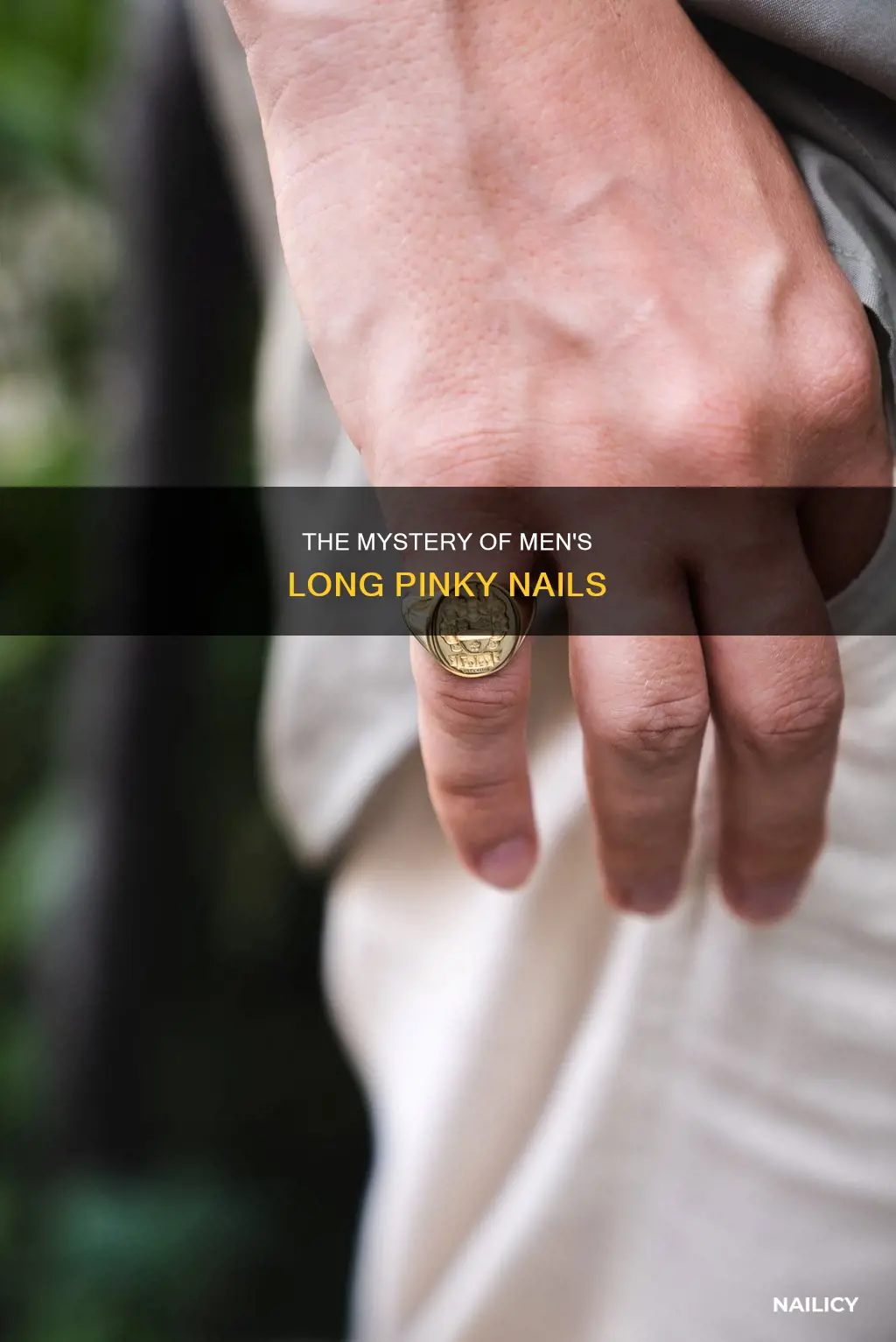 why does men lave their piny nail long