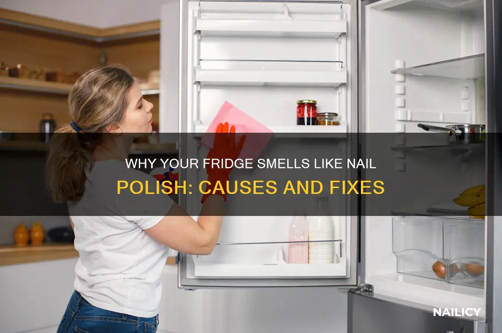 why does my fridge smell like nail polish