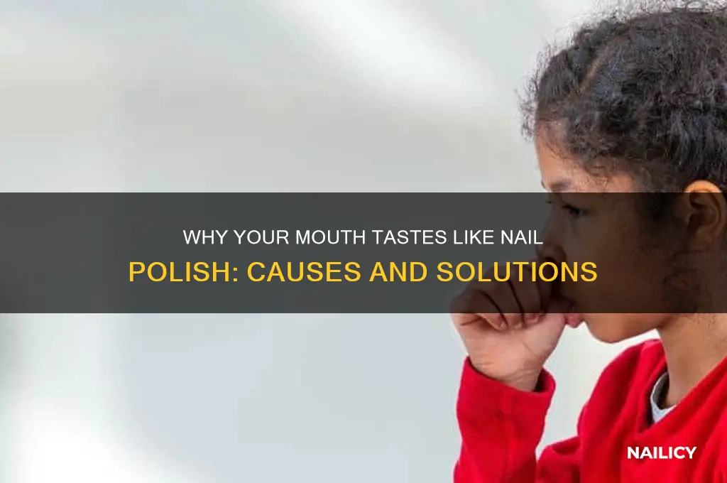 why does my mouth taste like nail polish