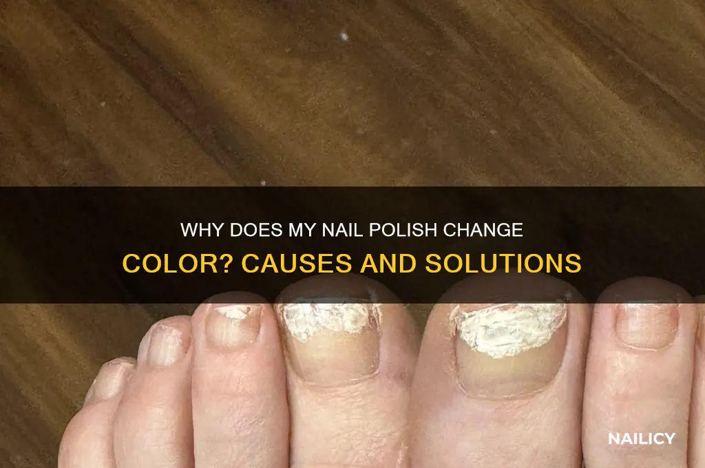 why does my nail polish change color