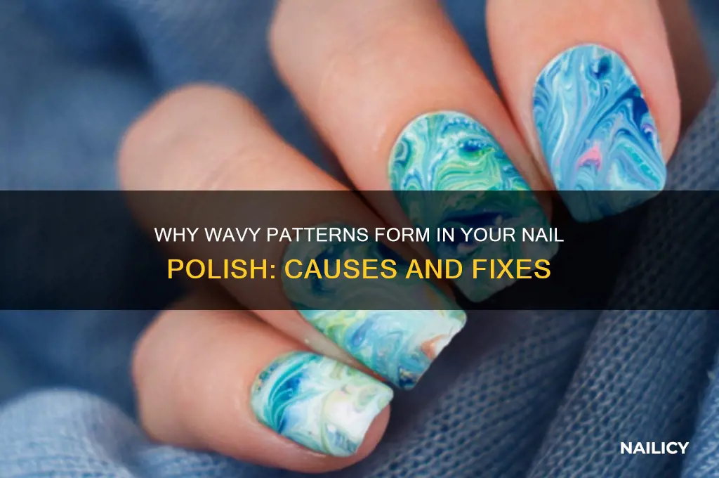 why does my nail polish keep making a wavy pattern