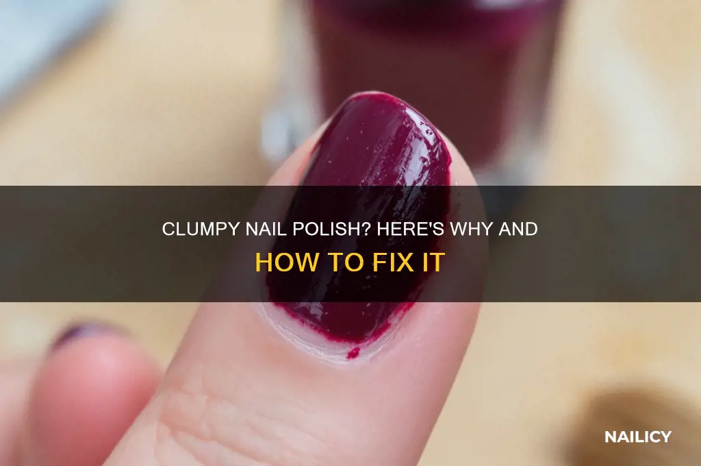 why does my nail polish look clumpy