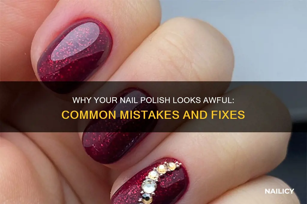 why does my nail polish look like crap