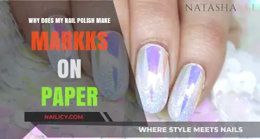 Why Nail Polish Leaves Marks on Paper: Causes and Solutions