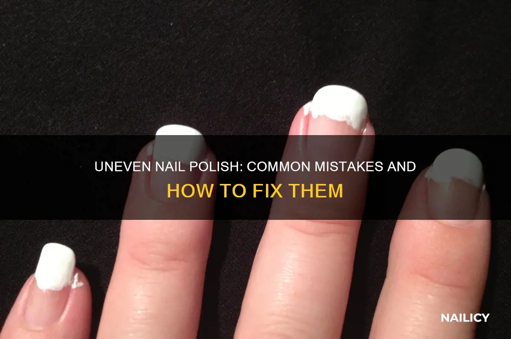 why does my nail polish never go on evenly