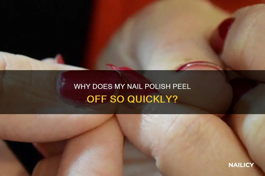 why does my nail polish peel off after a day