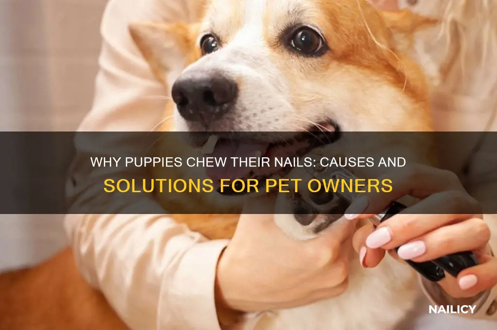 why does my puppy chew his nails