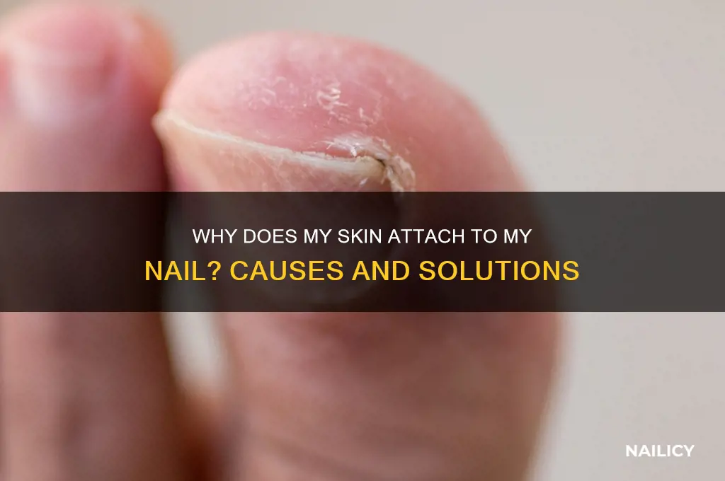 why does my skin attached to my nail