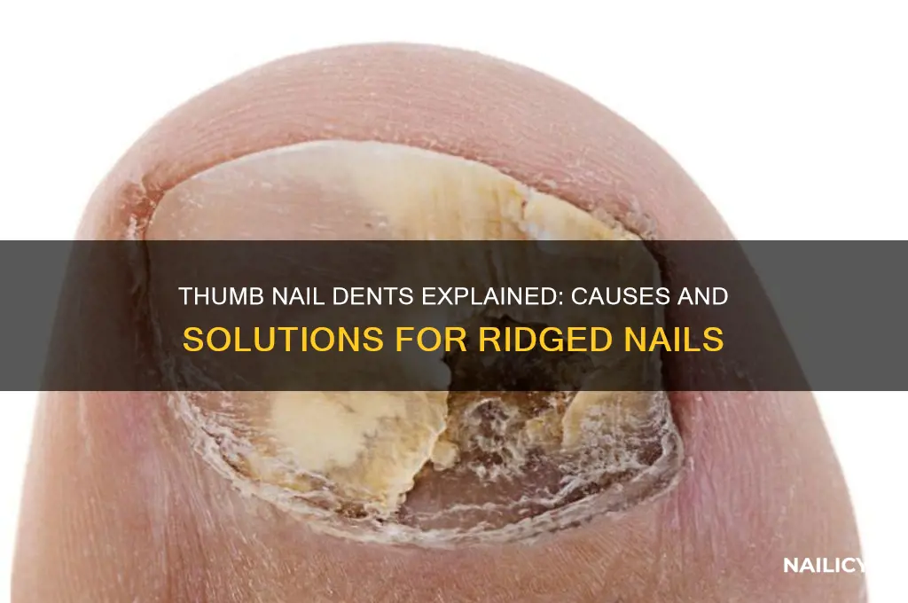 why does my thumb nail have dents