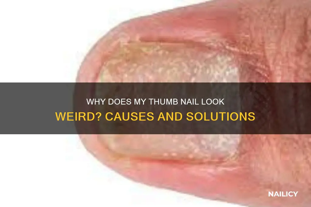 why does my thumb nail look weird